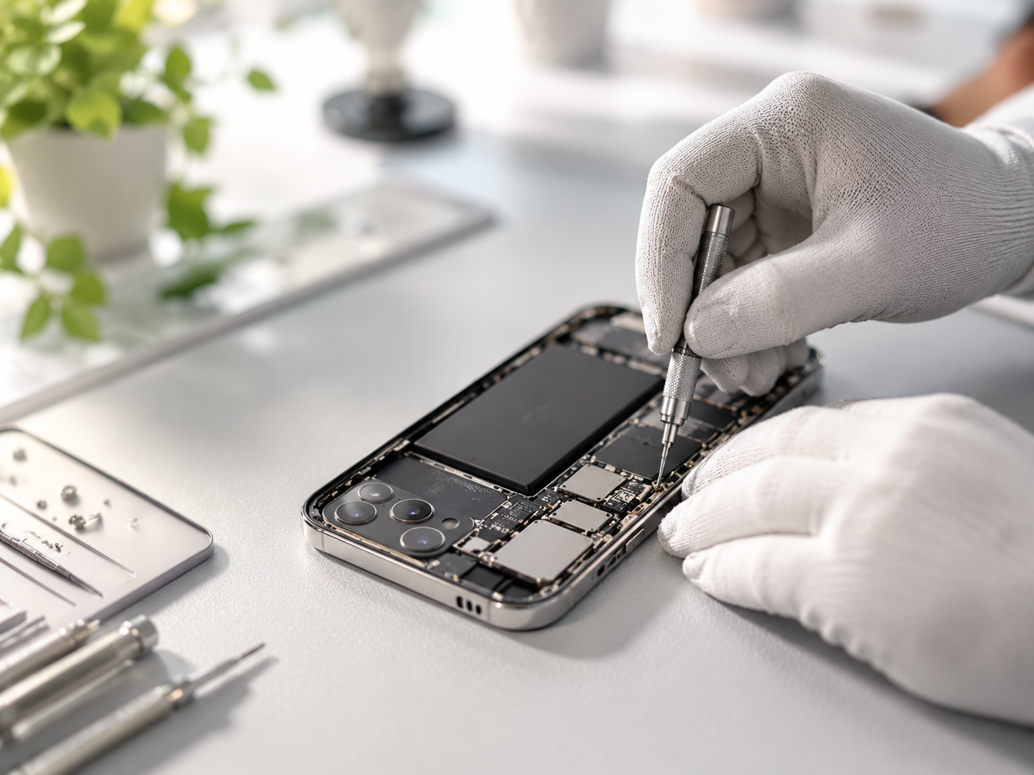 Kontrola a čištění mobilního telefonu